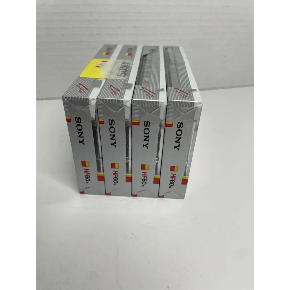 Sony HF 60 Minutes Normal Bias Cassette Tape Lot Of 4  NEW Sealed Vintage